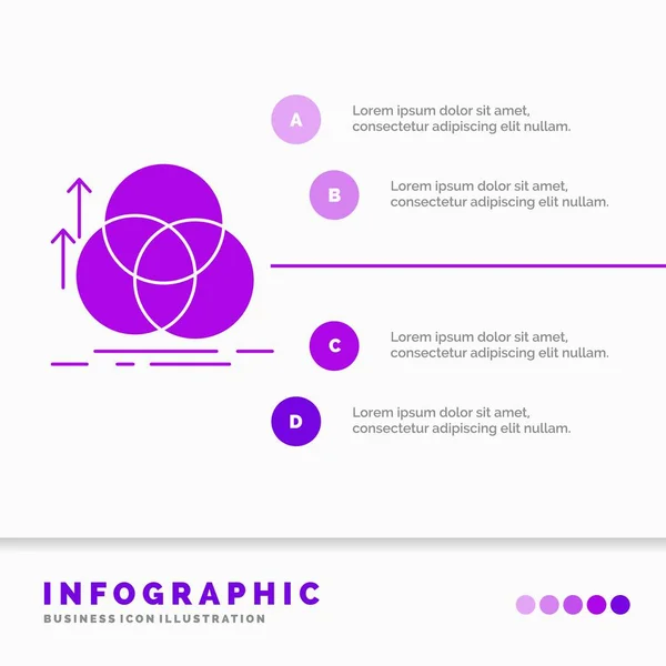 Balance Circle Alignment Measurement Geometry Infographics Template Website Presentation Ilustração —  Vetores de Stock