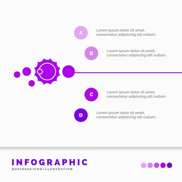 Solare Sistema Universo Sistema Solare Astronomia Infografica Template Sito Web — Vettoriale Stock