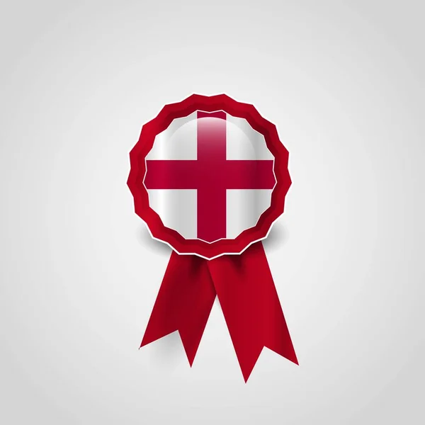 England Vereinigtes Königreich Flagge Band Banner Abzeichen — Stockvektor