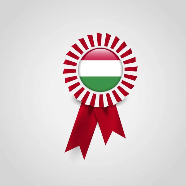 Флагманская Лента Венгрии — стоковый вектор