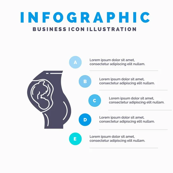 Ciąży Ciąży Dziecko Położnictwa Matka Infografiki Szablon Dla Strony Internetowej — Wektor stockowy