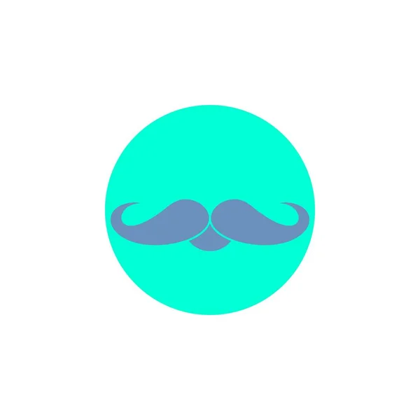 Bigote Hipster Movember Masculino Men Glyph Icon — Vector de stock