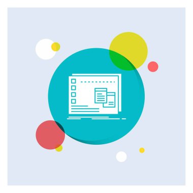 Pencere, Mac, işletim, os, beyaz glif simgesi renkli daire arka plan programı