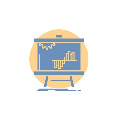 İş, grafik, veri, grafik, istatistikleri glif simgesi.