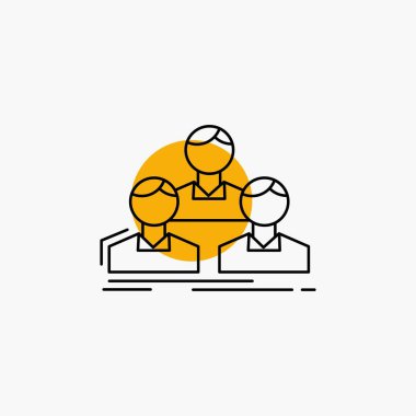 Şirket, çalışan, Grup, insanlar, satırı simgesi takım