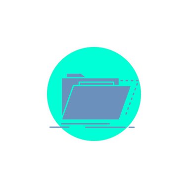Arşiv, katalog, dizin, dosya, klasör glif simgesi.
