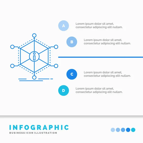 Daten Hilfe Informationen Informationen Ressourcen Infografik Vorlage Für Website Und — Stockvektor