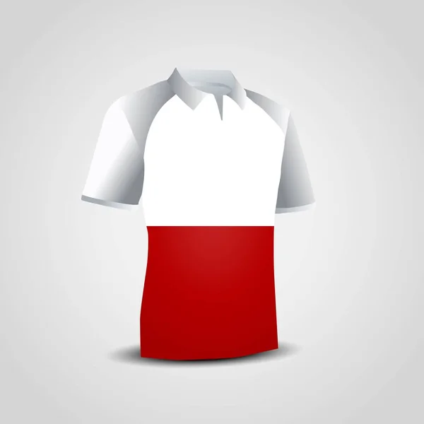 Chile Bandeira Camiseta — Vetor de Stock