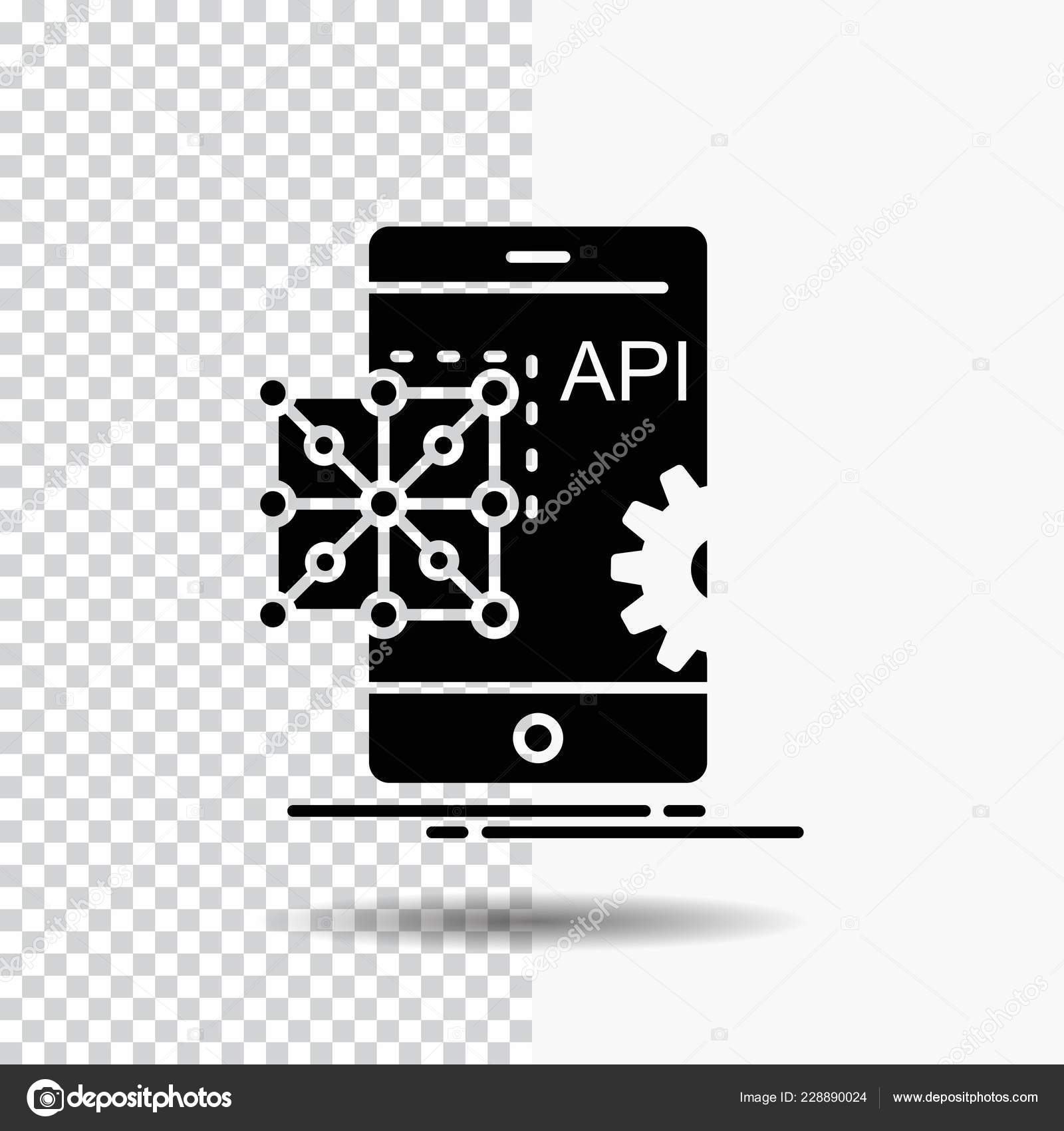 Api Application Coding Development Mobile Glyph Icon Transparent ...