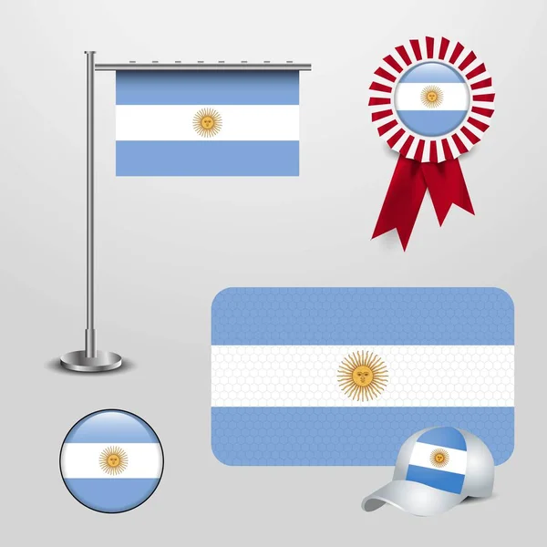 Αργεντινή Διανυσματική Σχεδίαση Σημαίες — Διανυσματικό Αρχείο