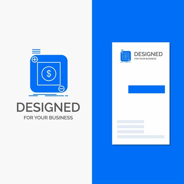 Бізнес Логотип Купівлі Зберігання Програми Додатку Мобільного Вертикальний Синій Бізнес — стоковий вектор