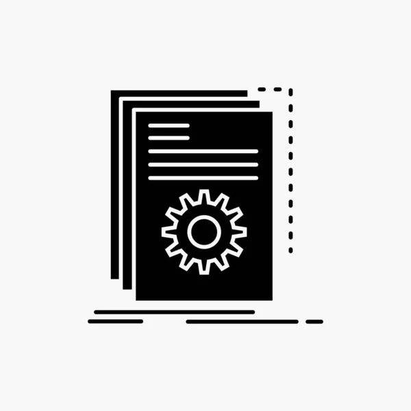 App Construir Desenvolvedor Programa Script Glyph Icon Ilustração Isolada Vetor — Vetor de Stock