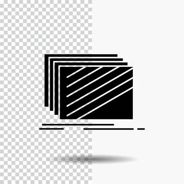 Design Layer Layout Texture Textures Glyph Icon Transparent Background Black — Stock Vector