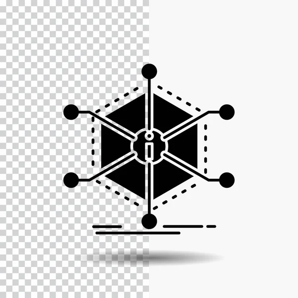 Daten Hilfe Informationen Informationen Ressourcen Glyphensymbol Auf Transparentem Hintergrund Schwarzes — Stockvektor