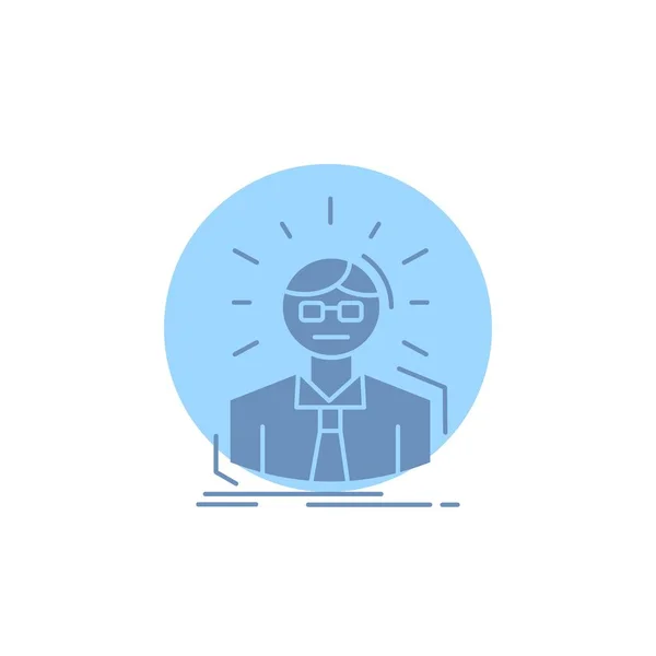 Gestionnaire Employé Docteur Personne Homme Affaires Glyph Icon — Image vectorielle