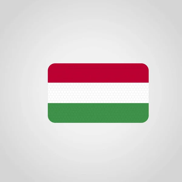 Hungary Bandera Vector Ilustración — Vector de stock