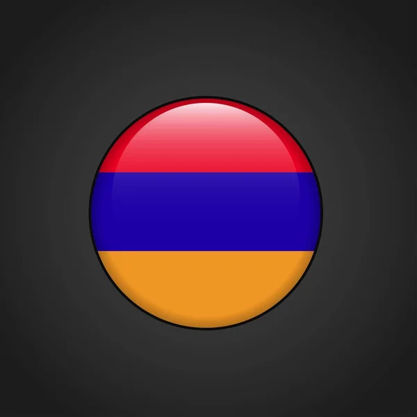 Kleurrijke Armenië Vlag Vector — Stockvector