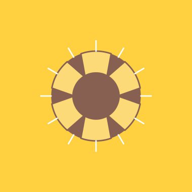 lifebuoy, cankurtaran, kaydetmek, destek düz çizgi dolu kutsal kişilerin resmi, yardımcı olur. Güzel Logo düğme UI ve Ux, Web veya mobil uygulama için sarı arka plan üzerinde