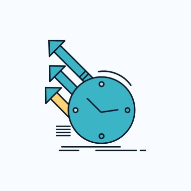 algılama, muayene, uygunluklarını, araştırma düz simgesi. yeşil ve sarı işaret ve sembolleri Web sitesi ve mobil appliation için. vektör çizim