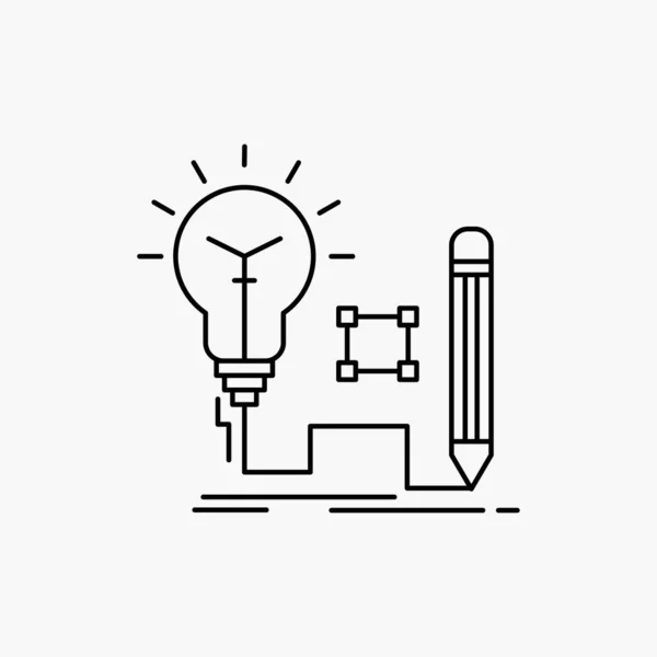 洞察力 ランプ 電球フラット ラインを塗りつぶしたアイコン ウェブサイトまたはモバイル アプリケーションの背景が黄色で美しいロゴ ボタン ストックベクター C Flatart