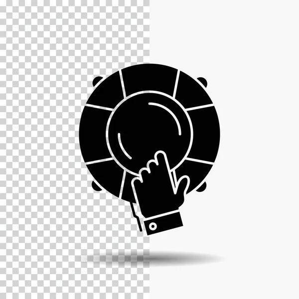 Notfall Wache Hilfe Versicherung Rettungsring Symbol Auf Transparentem Hintergrund Schwarzes — Stockvektor