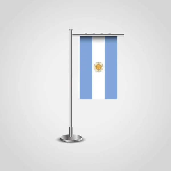 Argentina Bandeiras Vetor Design — Vetor de Stock