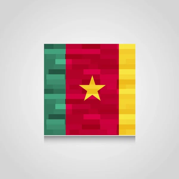 Cameroon Flag Design Vector — Stock Vector