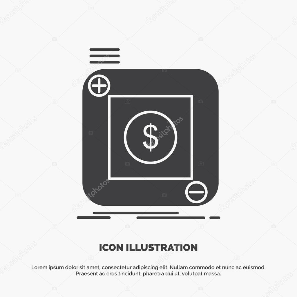 purchase, store, app, application, mobile Icon. glyph vector gray symbol for UI and UX, website or mobile application