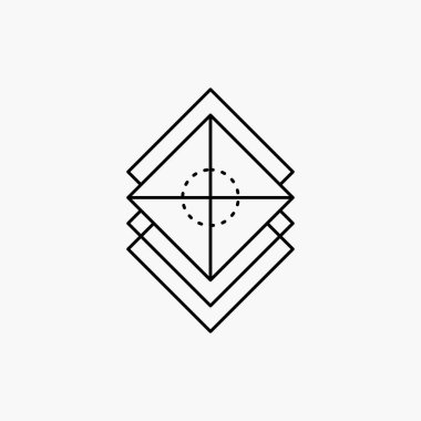 Arrange, design, layers, stack, layer Line Icon. Vector isolated illustration