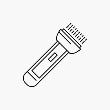 kamp, hiking satırı simgesi meşale, ışık, flaş. İzole vektör çizim