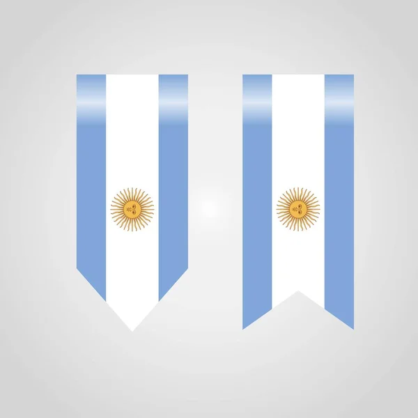 Argentina Bandeiras Vetor Design —  Vetores de Stock