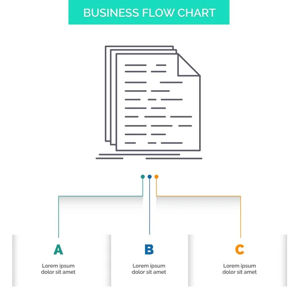 Code Codage Doc Programmation Script Conception Organigramme Affaires Étapes Icône — Image vectorielle