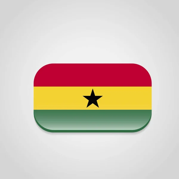 Vector Diseño Bandera Ghana — Vector de stock