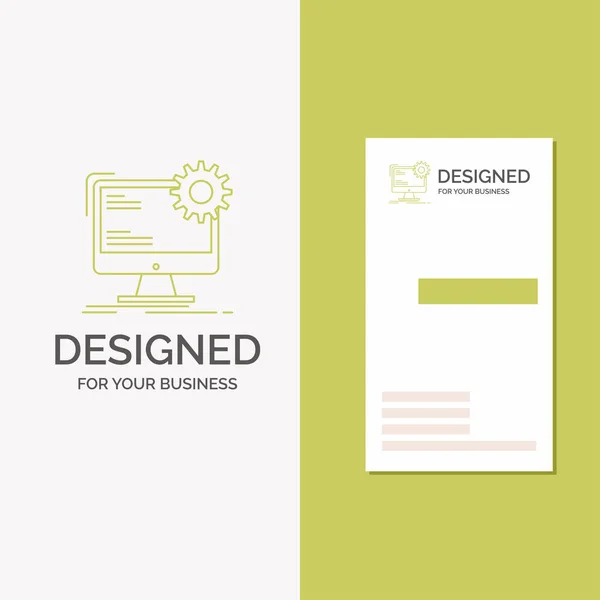 Logotipo Negocio Para Internet Diseño Página Sitio Estática Plantilla Vertical — Vector de stock