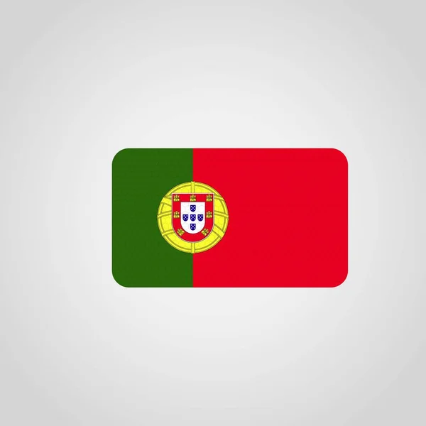 Ilustración Vector Bandera Portugal — Vector de stock