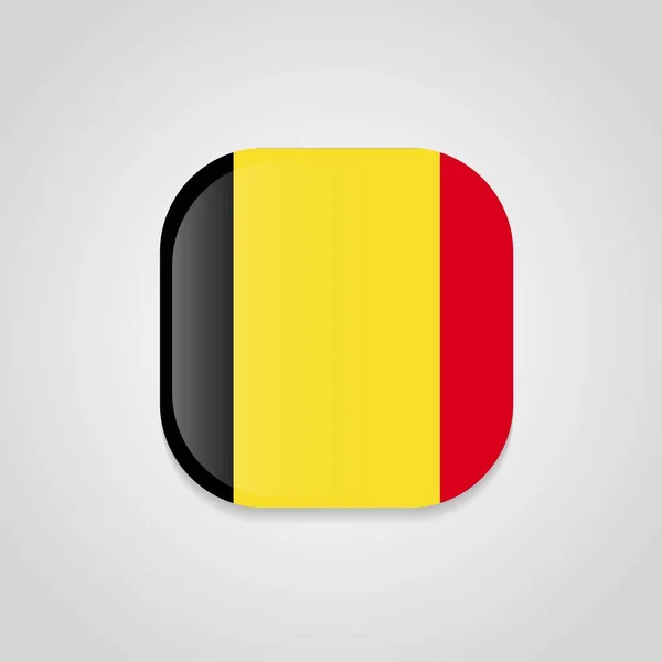 Bélgica Bandeira Design Vector — Vetor de Stock