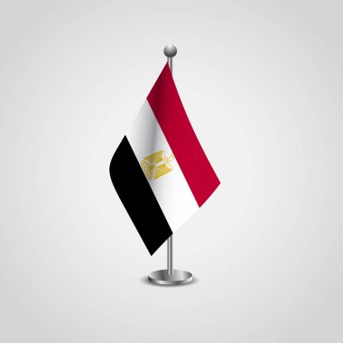 Mısır bayrak direği illüstrasyon