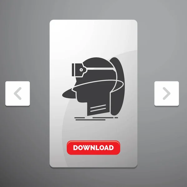 ความจร เสม Glyph Icon Carousal Pagination Slider Design Red Download — ภาพเวกเตอร์สต็อก