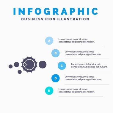 solar, system, universe, solar system, astronomy Infographics Template for Website and Presentation. GLyph Gray icon with Blue infographic style vector illustration.
