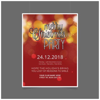 Zarif tasarım ve yaratıcı plan vektör Noel kartı tasarımı