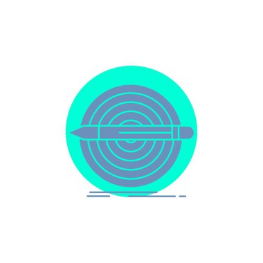 Tasarım, gol, kalem, ayarla, glif simgesini hedef.