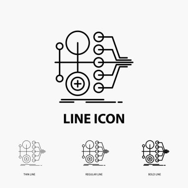 para kazanma, finans, para, transfer, değer kutsal kişilerin resmi içinde ince, düzenli ve kalın çizgi stili. Vektör çizim