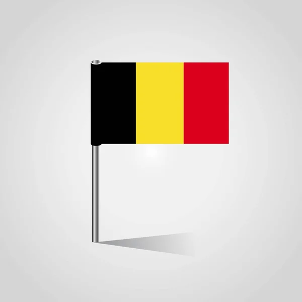 Vecteur Design Drapeau Belgique — Image vectorielle