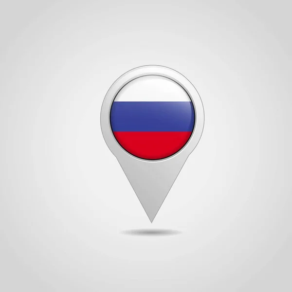 Флаг России Pin — стоковый вектор