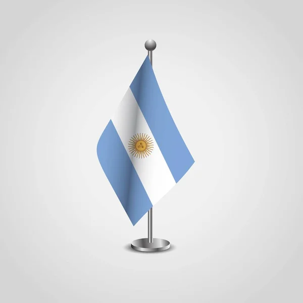 Argentina Bandeiras Vetor Design — Vetor de Stock