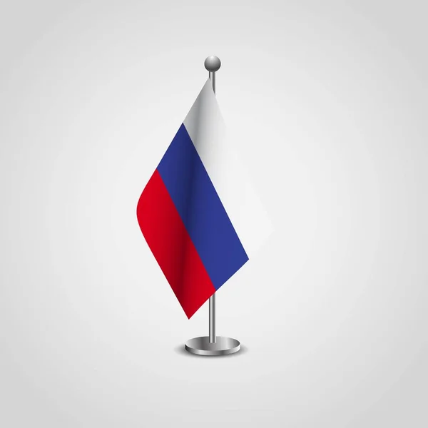 俄罗斯国旗插图 — 图库矢量图片