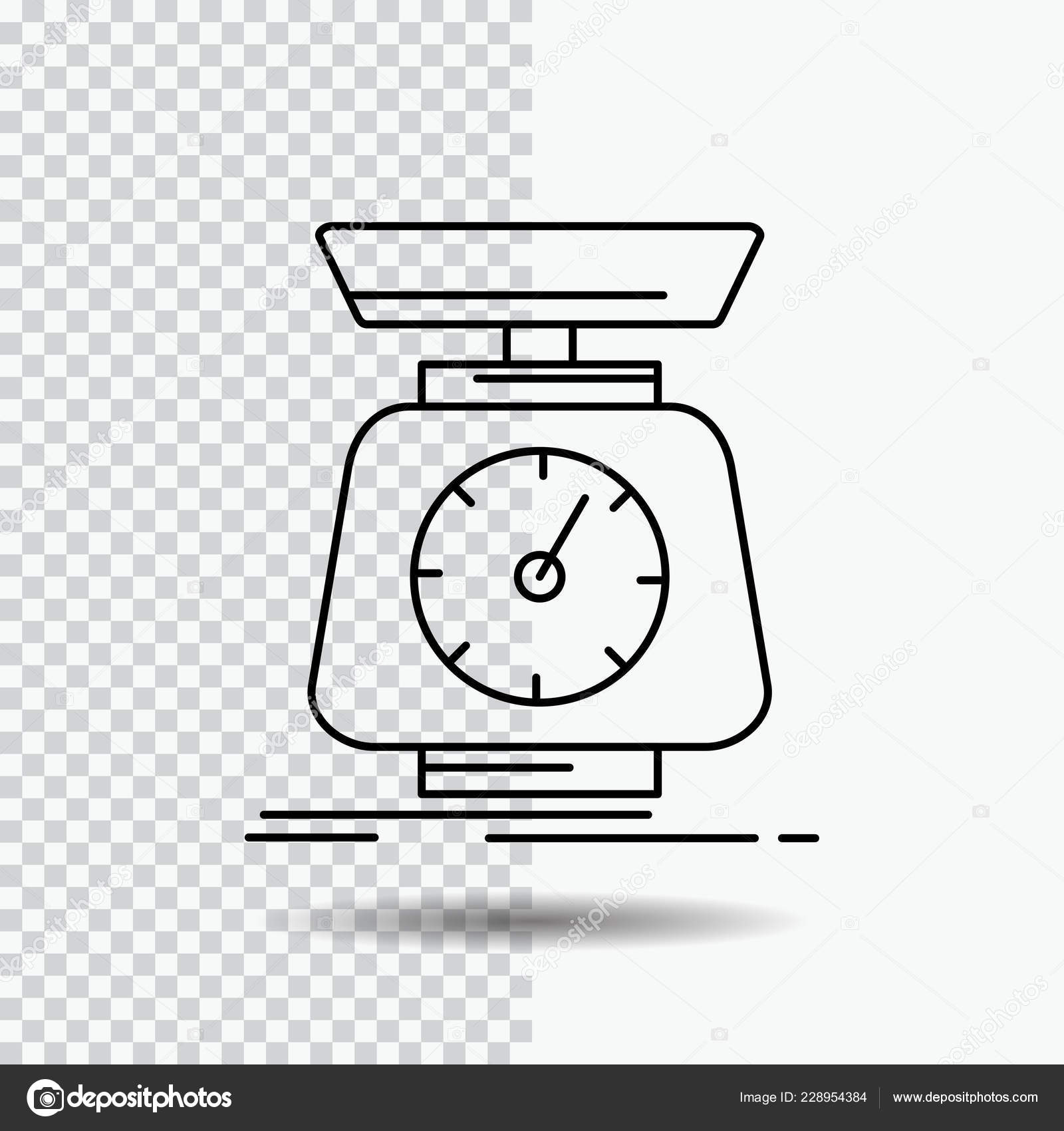 Implementation Mass Scale Scales Volume Line Icon Transparent ...