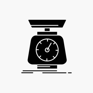 uygulama, kitle, ölçeği, ölçekler, birim glif simgesi. İzole vektör çizim