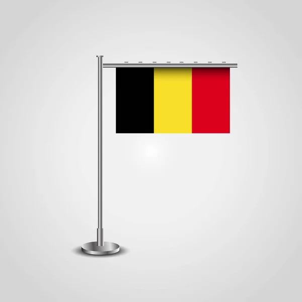 Vecteur Design Drapeau Belgique — Image vectorielle