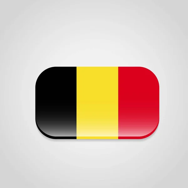 Bélgica Bandeira Design Vector — Vetor de Stock